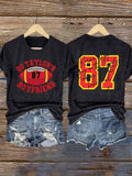 Women's Love Story Crew Neck Print T-shirt