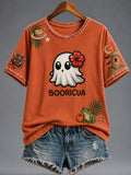Women's Puerto Rico Halloween Graphic T-shirt