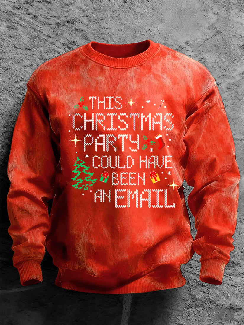 Men's Retro Casual Christmas Holiday Sweatshirt