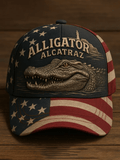 Unisex Alligator Alcatraz Print Baseball Cap