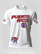 Men's Puerto Rican Baseball Printed Casual T-shirt