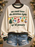 Women's Casual Christmas Print Sweatshirt