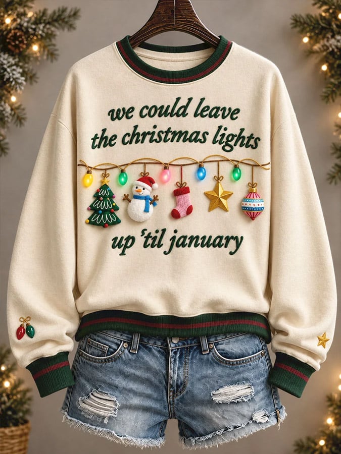 Women's Casual Christmas Print Sweatshirt