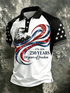 Men's USA 250th Anniversary Print Polo Shirt