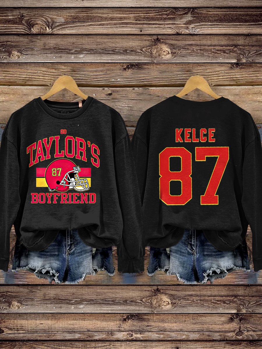 Women's Love Story V-neck Print Sweatshirt