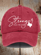 Texas Stronger Than The Storm Printed Hat
