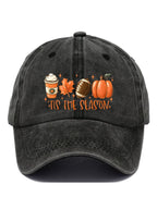 Tis The Season Football Print Baseball Cap