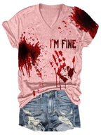 Halloween Ladies Print T-Shirt