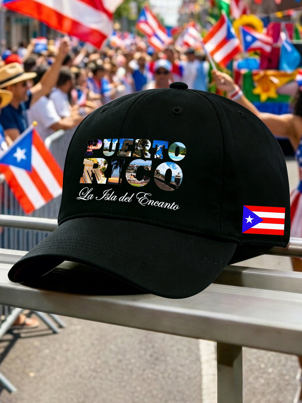 Unisex Puerto Rico Print Casual Hat