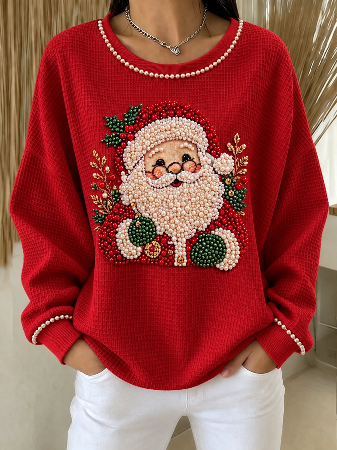 Women's Christmas Print Sweatshirt