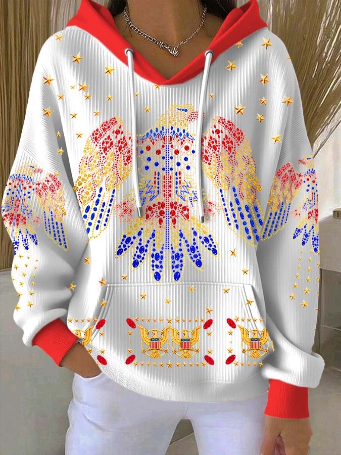 Famous singer colorful casual Women's Print Casual Hoodies