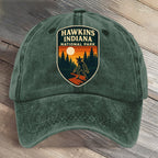 Hawkins Indiana National Park Upside Down Art Printed Cap