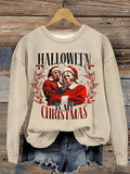 Women's Halloween Is My Christmas Printed Casual Sweatshirt