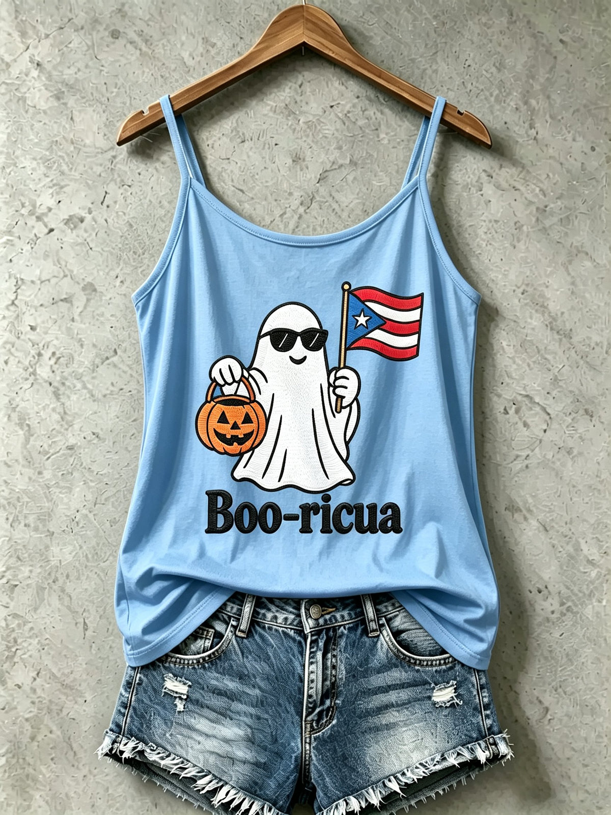 Women's "Halloween in Puerto Rico" Print Camisole