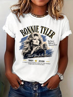 Retro The Voice Behind A Generation Thank You For The Music A Voice That Echoed Around The World Forever In Our Hearts Print T-Shirt