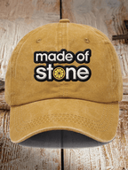 Unisex Washed Cotton Music Print Hat