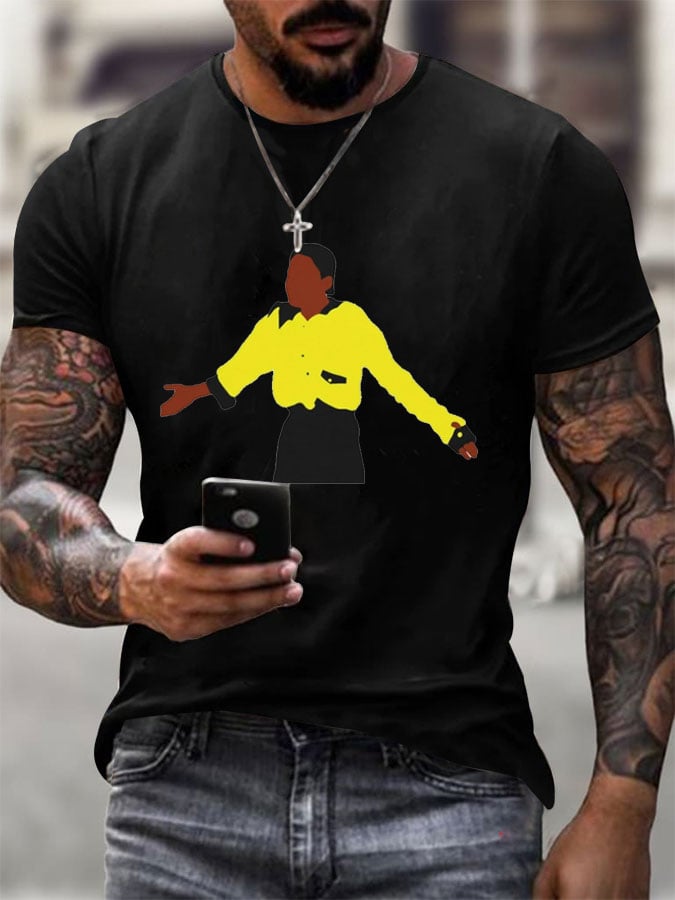 Men's Commemorate Printed Casual T-Shirt