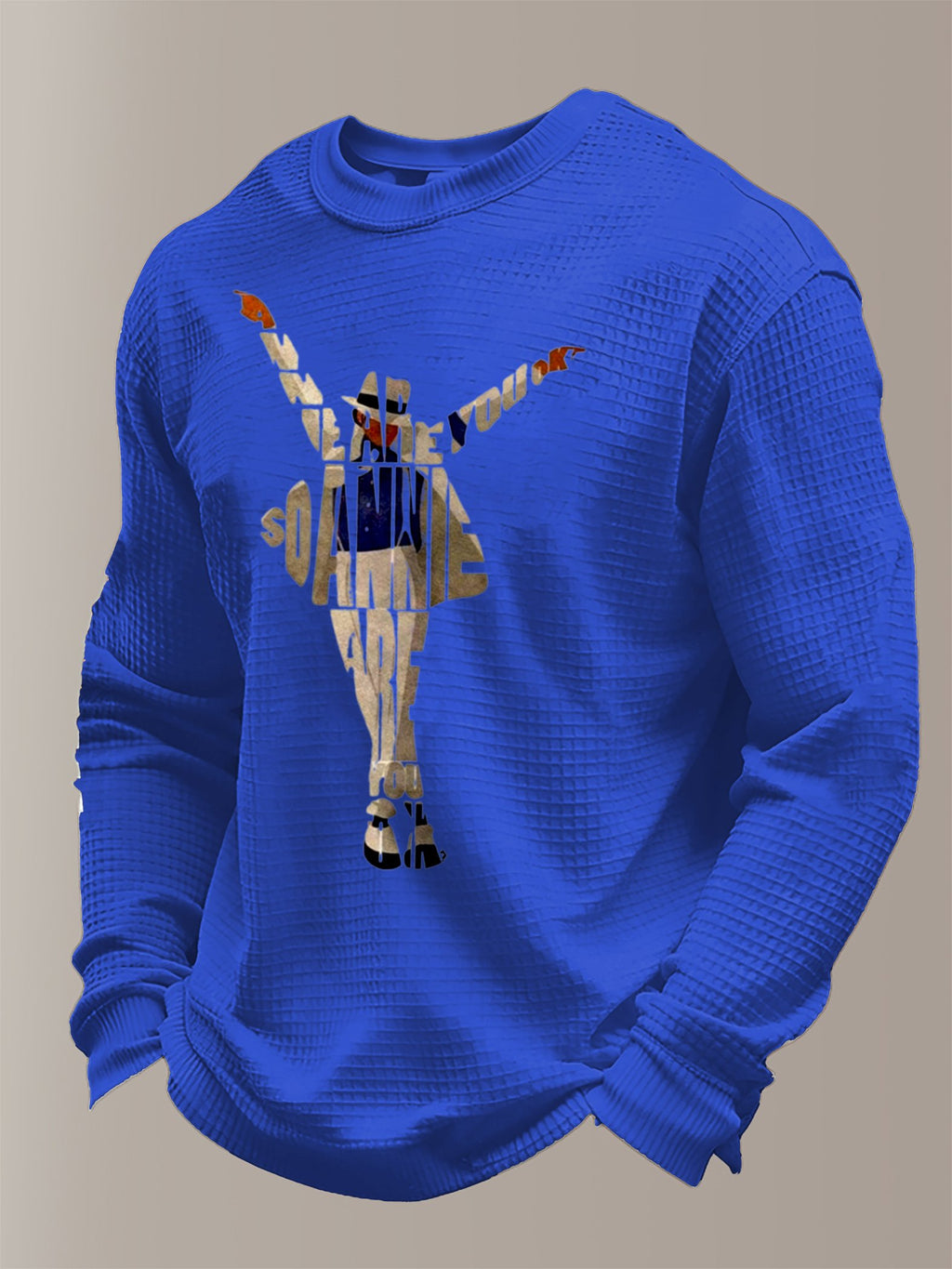 Men's Pop Music Legend  Print Crew Neck Top