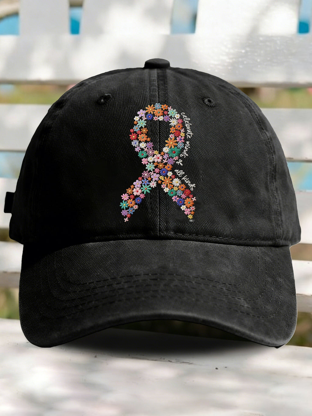 Celebrate Minds of All Kinds Autism Print Baseball Cap
