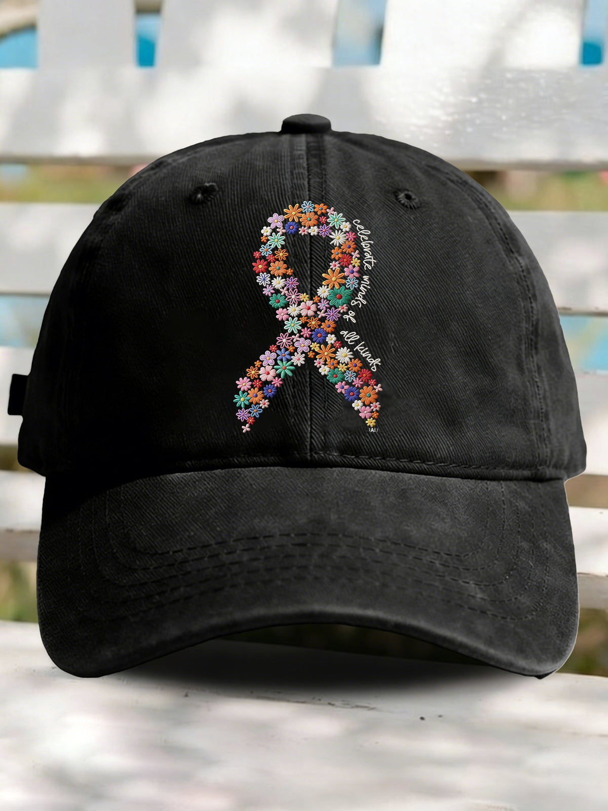 Celebrate Minds of All Kinds Autism Print Baseball Cap