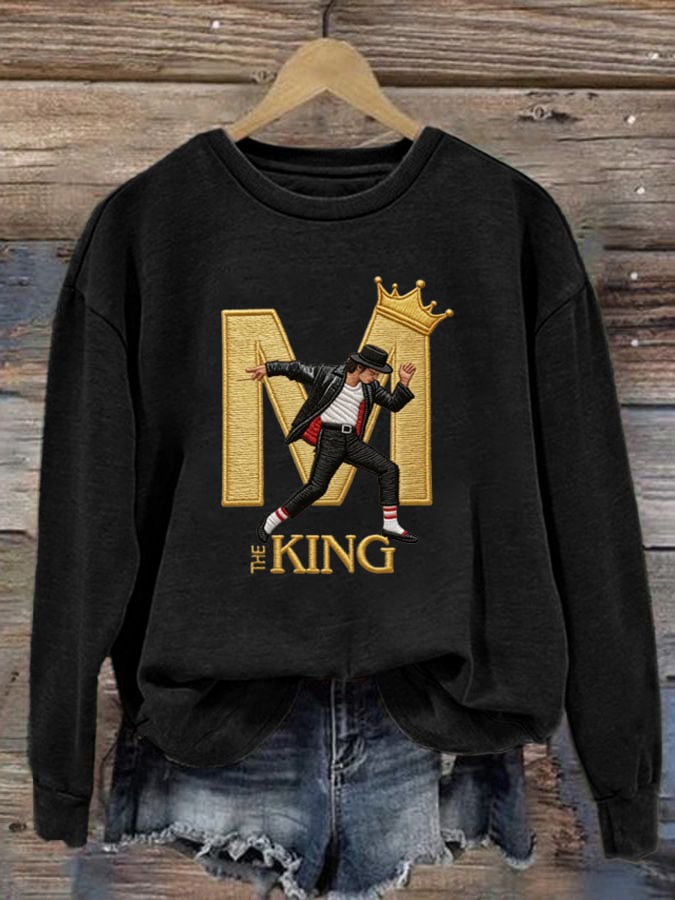 Women's Casual Printed Long-Sleeve Sweatshirt