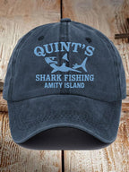 Great White Shark Print Baseball Cap