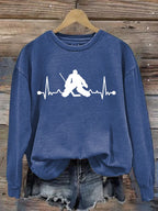 Women's Hockey Goalie Heartbeat Sweatshirt