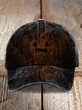 Women's Casual Autumn Pumpkin Print Baseball Cap
