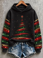 Women's Casual Printed Hooded Sweatshirt