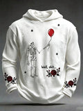 Men's Retro Halloween Well, shit... Printing Hoodie