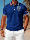 Men's Puerto Rico Print Casual Polo