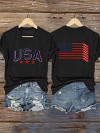 Women's Ice Hockey Print Casual T-Shirt