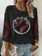 Women's Retro Baseball   Print Top