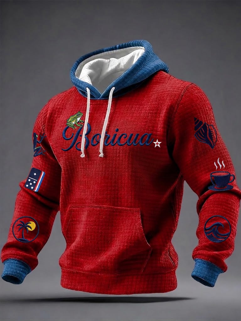 Men's Puerto Rico Printed Hoodie