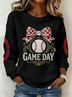 Women's Baseball  Print Hoodie