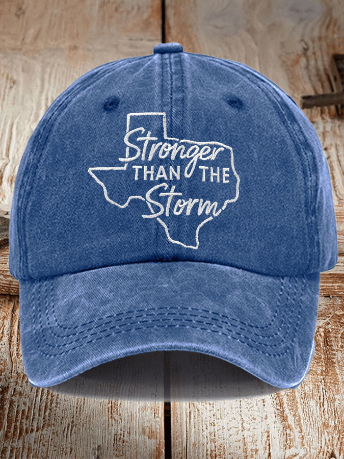 Texas Stronger Than The Storm Printed Hat