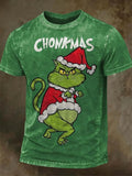 Men's Retro Christmas Print T-shirt