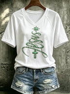 Women's Christmas Print Top