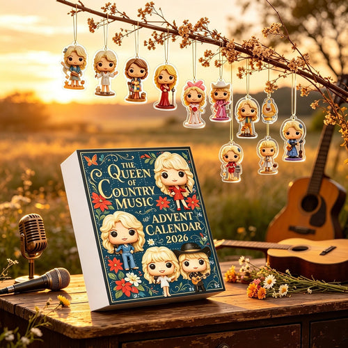 2026 Dolly Parton 24-Day Countdown Christmas Advent Calendar Blind Box Christmas Tree Ornaments