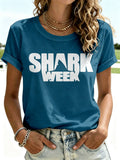 Women's Jaws Print T-Shirt
