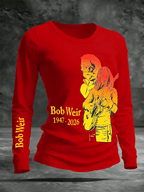 Women's Commemorative Bob Weir Printed Top
