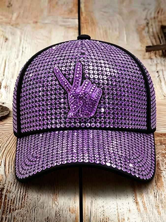 Unisex Retro Commemorative Baseball Cap: "King of Pop" Faux-Sequin Print Edition