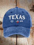 Unisex Texas 1845 Print Hat
