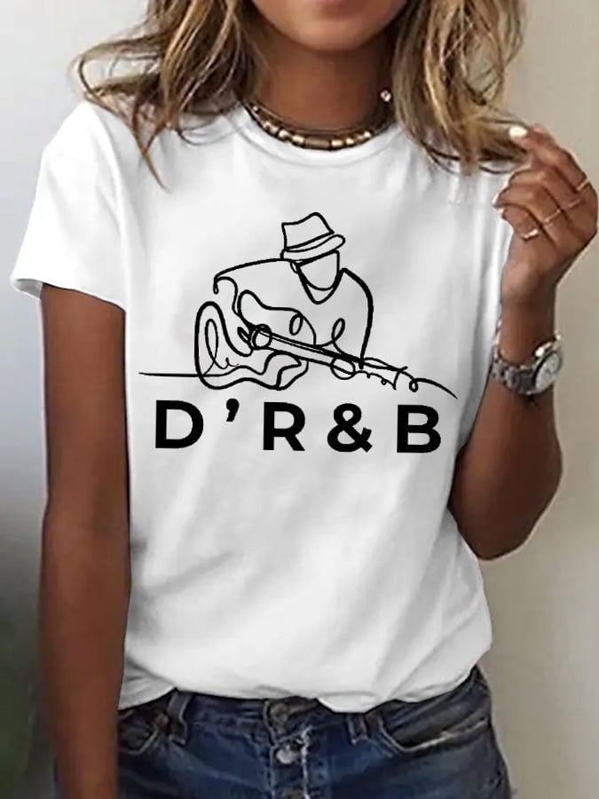 Women's Commemorative Printed Casual T-Shirt