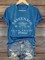 Women'S Sassenach Est.1743 Clan Fraser Print T-Shirt