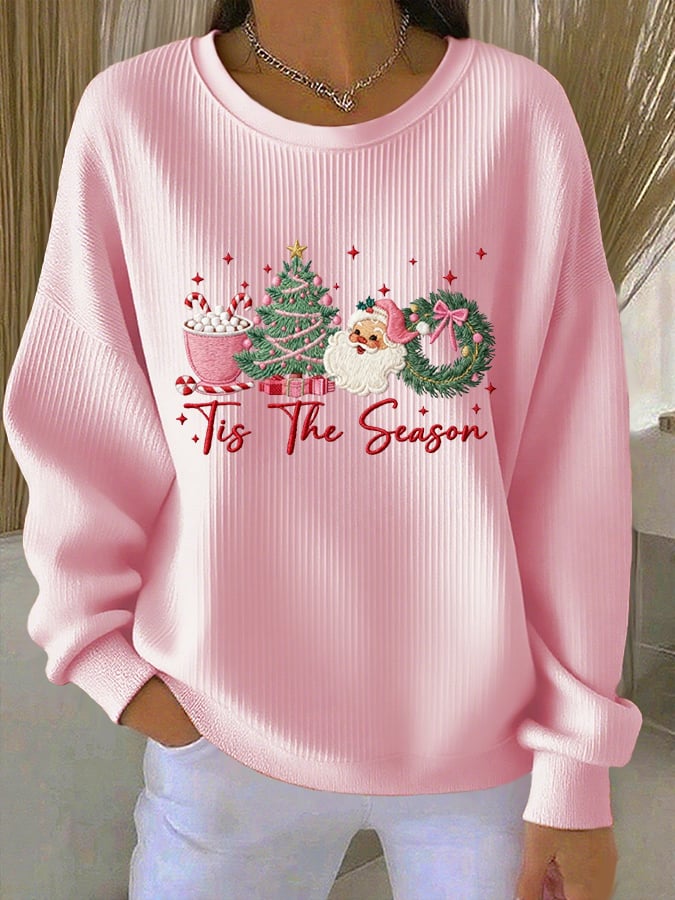 Women's Merry Christmas Print Casual Hoodie