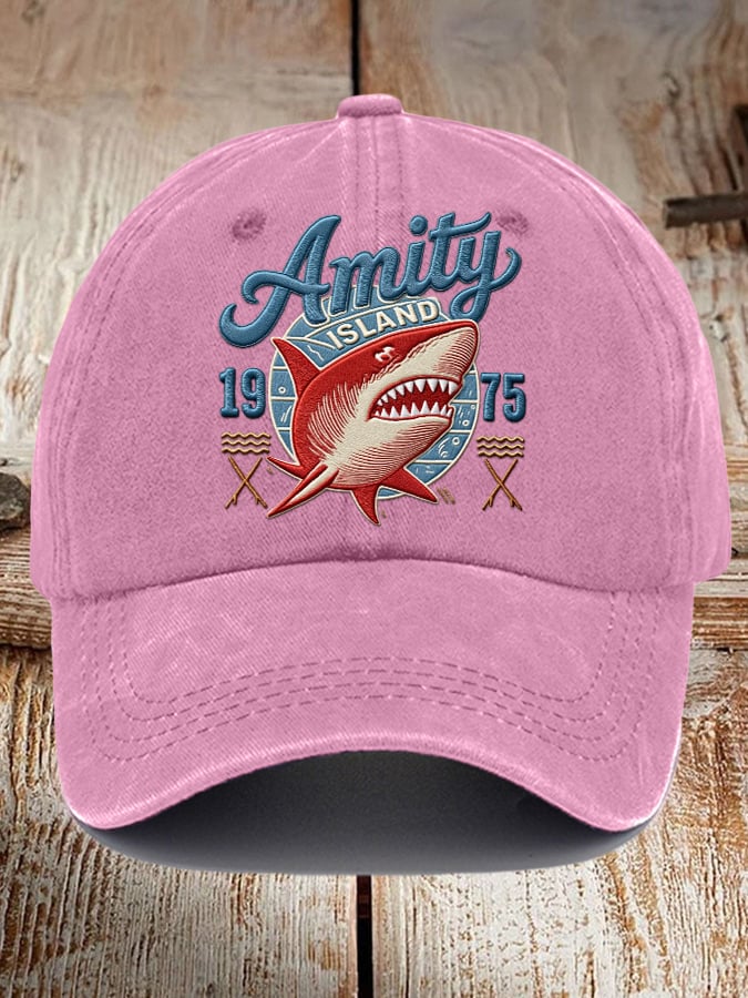 Great White Shark Retro Baseball Cap