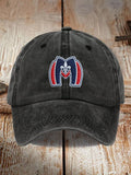 Stupid Canadian Wolf Bird Hockey Romance Printed Baseball Cap