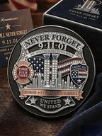 Unisex America's 9/11 Patriot Day Print Pin-back Button