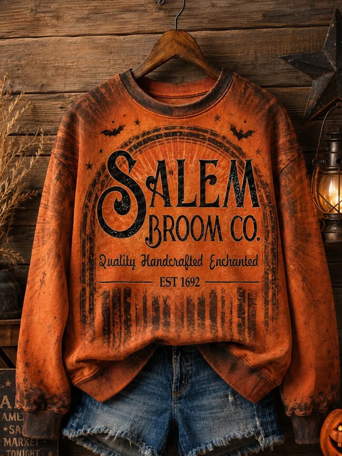 Women's Salem Broom Company Printed Sweatshirt
